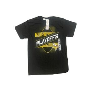 NFL Viking Playoff 2015 Black Shirt MEDIUM